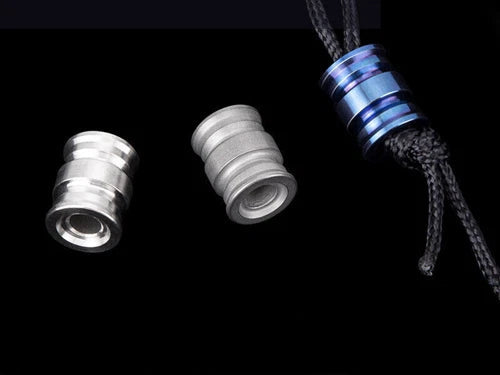EDC Titanium Alloy Knife Lanyard Bead Paracord Pendant Bracelet Making DIY Beads 07FC0E-D4 - KOEEK