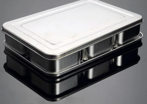 Stainless Steel Seasoning Box Set Creative Seasoning Jar 6 Grid 8 Grid 07FC0E-D4 - KOEEK