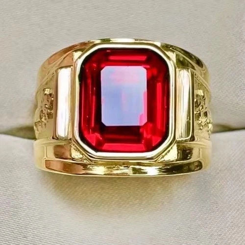 Tourmaline Ring for Men Size 10 Closed Band Fashion Jewelry Non Tarnish 07FC0E-D4 - KOEEK
