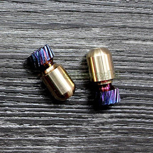 TITNAER Titanium + Brass Key Parachute Cord Knife Bead Pendant Lanyard DIY EDC 07FC0E-D4 - KOEEK