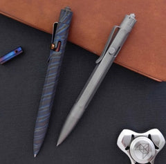 EDC Titanium Pocket Ball Pen Office Signature Writing Pen Student Stationery 07FC0E-D4 - KOEEK