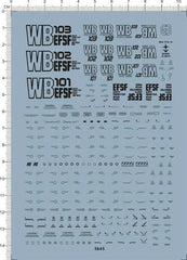 Detail Up MG 1/100 Scale RX-78-2 WB101 102 103 GDM Model Water Slide Decal Black 07FC0E-D4 - KOEEK
