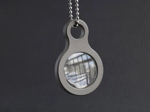 Hot Outdoor Survival Portable Titanium Alloy Glass Magnifying Glass EDC Tool 07FC0E-D4 - KOEEK