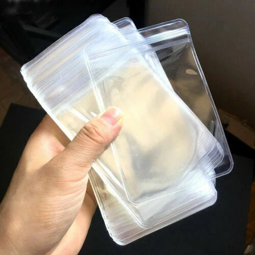 Pack of 100PCS PVC Plastic Bags Storing Watches Pouch Case (Regular Size) Bag 07FC0E-D4 - KOEEK