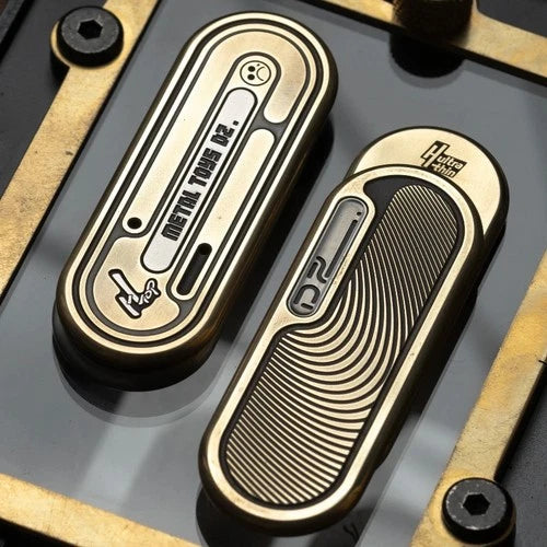 Portable Dz TOP H Mechanical Push Slider Fidgets Slider Metal Toy Cool Toys Gift 07FC0E-D4 - KOEEK