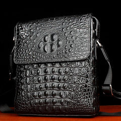 Men's Luxury Bag Alligator Crocodile Skin Shoulder Messenger Bags 07FC0E-D4 - KOEEK
