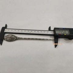 Vintage Silver Plated Copper Hairpin Floral Engraved Chinese Style 07FC0E-D4 - KOEEK