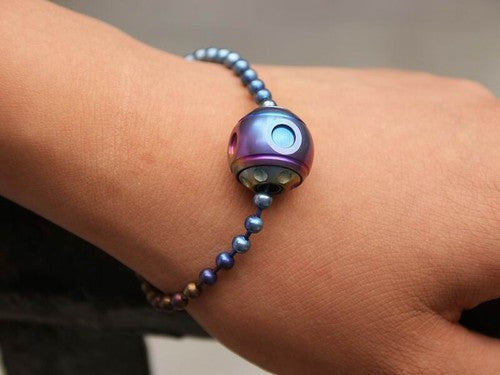 Titanium Knife Lanyard Bead Paracord Necklace Pendant Fidget Spinner EDC Charm 07FC0E-D4 - KOEEK