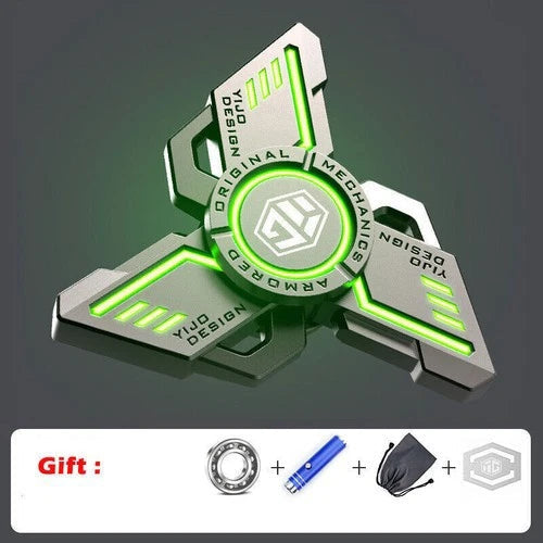 Metal Finger Toy Fidget Spinner EDC Toy Gyroscope Stress Relief Toy Luminous Toy 07FC0E-D4 - KOEEK