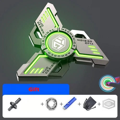 Metal Finger Toy Fidget Spinner EDC Toy Gyroscope Stress Relief Toy Luminous Toy 07FC0E-D4 - KOEEK