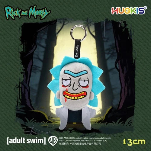 HUGKIS Rick and Morty Evil Series Plush Rick Keychain Doll Toy 07FC0E-D4 - KOEEK