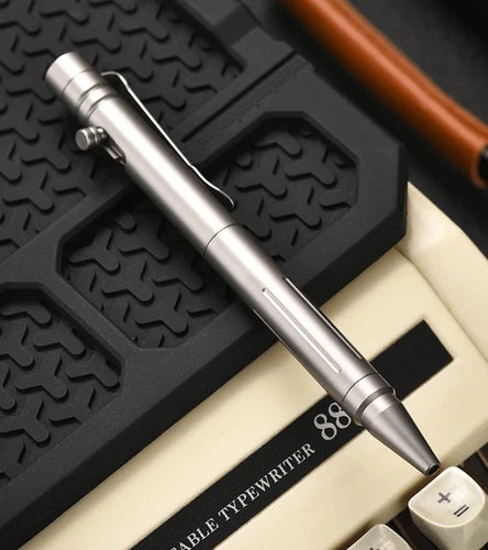 Titanium Alloy Practical Ball Pen Pocket Signature Tactical EDC Multi-Tools Pen 07FC0E-D4 - KOEEK
