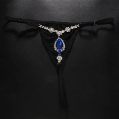 Rhinestone Bikini Body Chain Women Lingerie Underwear Teardrop Jewelry Accessory 07FC0E-D4 - KOEEK