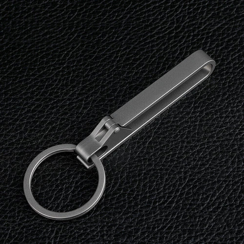 EDC Titanium Alloy Quick Buckle Detach Belt Waist hanging Keychain Key Ring Tool 07FC0E-D4 - KOEEK