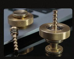 EDC Brass Hand Twisting Spinning Top Gyro Ceramic Bead Gyro Toy EDC Toy Gift 07FC0E-D4 - KOEEK