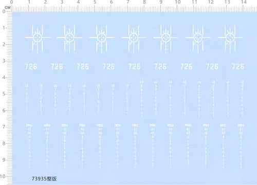 1/350 USN USS Ohio SSBN SSGN-726 PROJ Draught line Submarine Water Slide Decal 07FC0E-D4 - KOEEK