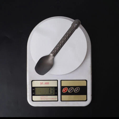 Titanium Spoon / Spork Tableware Outdoor Travel Portable Small Kitchen EDC Tools 07FC0E-D4 - KOEEK