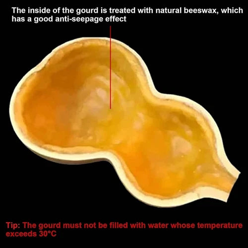 Natural Wine Gourd Outdoor Portable Water Bottle Water Wine Medicine Gourd 07FC0E-D4 - KOEEK