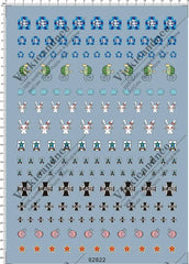 1/35 GIRLS and PANZER different size Insignia Markings Model Water Slide Decal 07FC0E-D4 - KOEEK