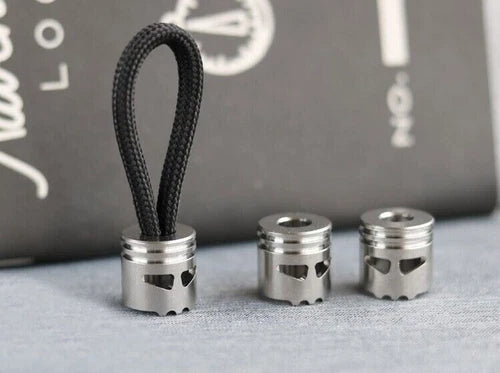 Titanium Knife Lanyard Bead Paracord Keychain Pendant Zip Pull EDC Accessories 07FC0E-D4 - KOEEK