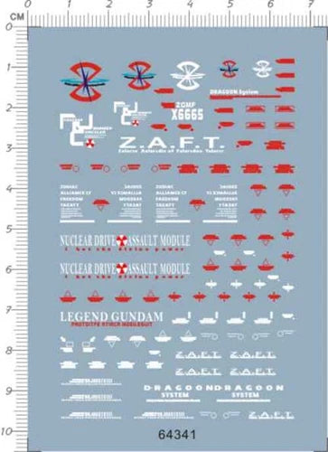 Detail Up 1/100 MG ZGMF-X666S Legend GDM Figure Model Kit Water Slide Decal 07FC0E-D4 - KOEEK