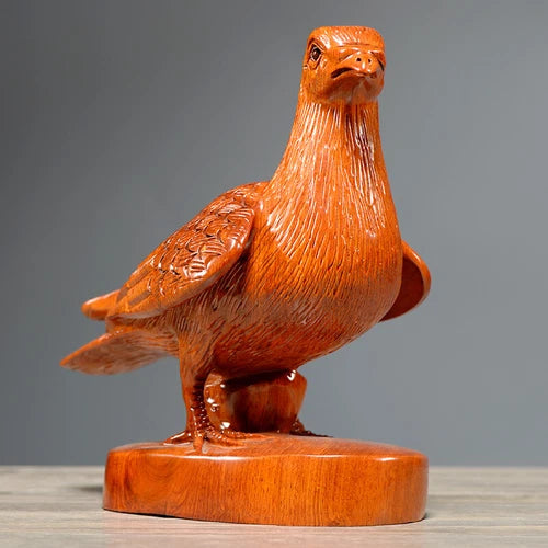 Rosewood Hand Carved Pigeon Peace Dove Statue Bird Sculpture Figurine Decor 07FC0E-D4 - KOEEK