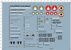Detail Up 1/60 Scale VT-1 VE-1 Macross Spacecraft Markings Water Slide Decal 07FC0E-D4 - KOEEK