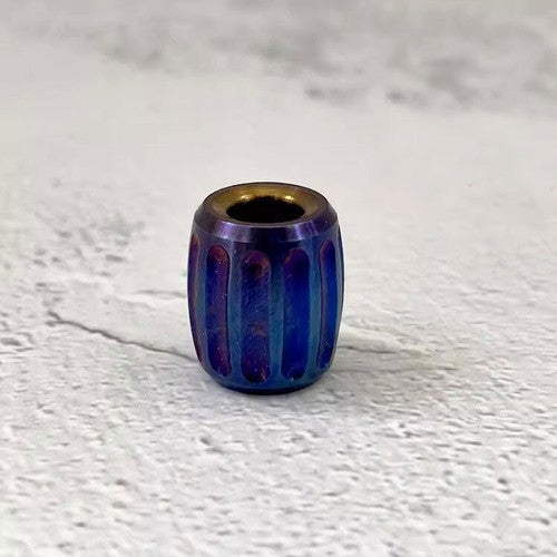 Titanium Knife Bead Parachute Cord Pendant Lanyard EDC Bead Necklace Zipper Head 07FC0E-D4 - KOEEK