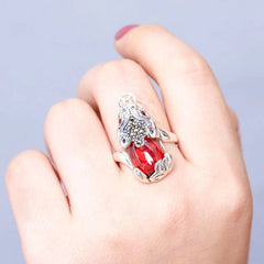 Retro Personalized Creative Gemstone Pixiu Women's Ring 07FC0E-D4 - KOEEK
