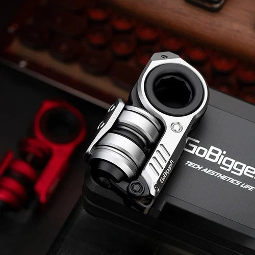 EDC Aluminum alloy Quick Silver Aurora Push Slider Multi-functional Toys Gifts 07FC0E-D4 - KOEEK