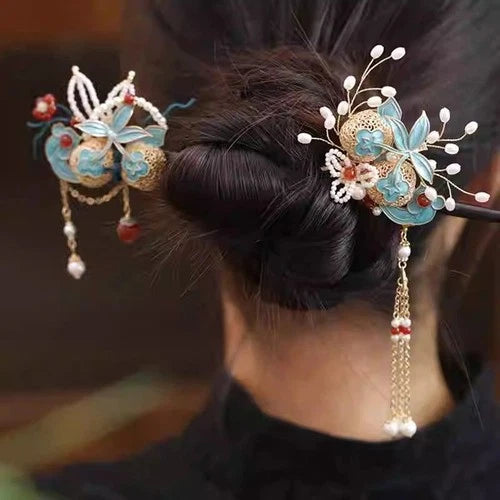 Chinese Style Hairpin Ancient Chinese Women Hanfu Hairpin  Chinese Style Pair 07FC0E-D4 - KOEEK