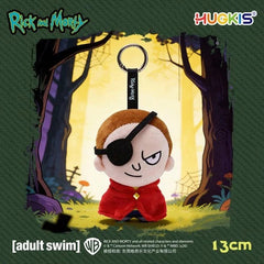 HUGKIS Rick and Morty Evil Series Plush Morty Keychain Doll Toy 07FC0E-D4 - KOEEK