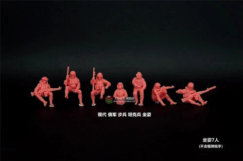 3D Printed 1/72 Modern Russian infantry tank soldier sitting 8 Person Model 07FC0E-D4 - KOEEK