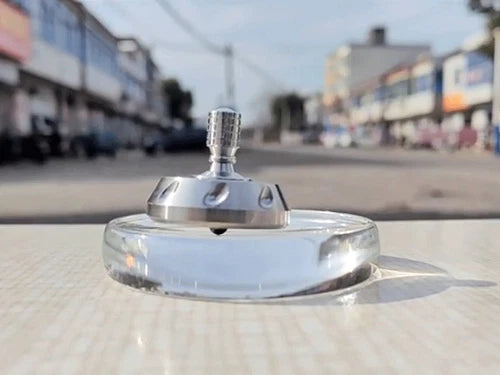 Stainless Steel Spinning Top Desktop Spinner Gyroscope Fidget Toy Stress Relief 07FC0E-D4 - KOEEK