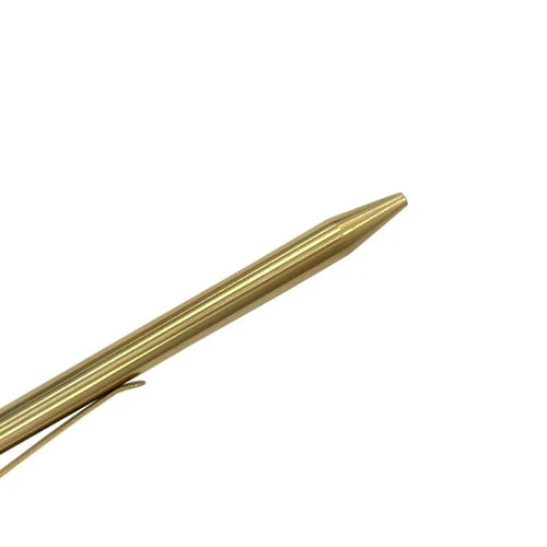 Handmade Spring EDC Retro Copper Brass Ball Pen Pocket Signature Pen G2 Refill HANDMADE - KOEEK