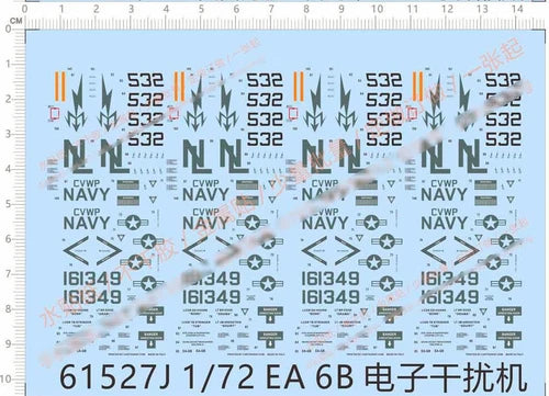 1/72 US Marine EA-6B Prowler VAQ-133 Wizards 161349 Markings Water Slide Decal 07FC0E-D4 - KOEEK
