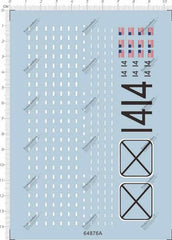 1/700 Scale navy USS Ticonderoga aircraft carrier CV-14 Mdoel Water Decal 64876A 07FC0E-D4 - KOEEK