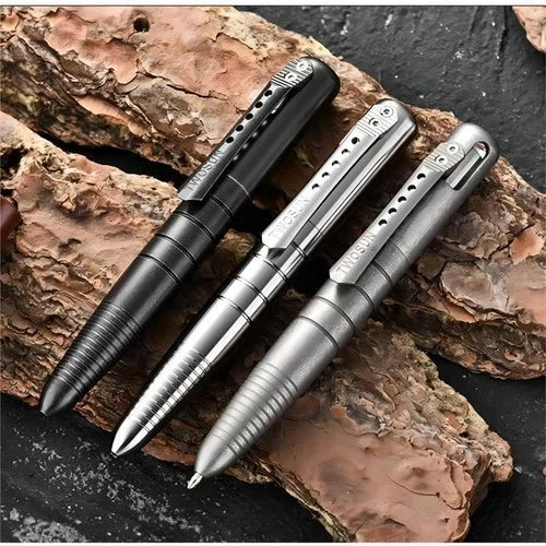 Titanium Ballpoint Pen Bolt Action Office Signature Writing Pocket EDC Gifts 07FC0E-D4 - KOEEK