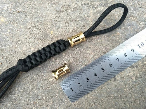 1PC Brass Knife Lanyard Bead Paracord Necklace Pendant Bracelet Making Bead EDC 07FC0E-D4 - KOEEK