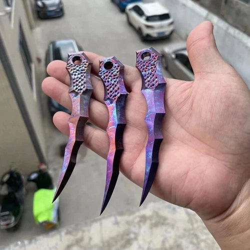 EDC Titanium Alloy Beads Pendant Paracord Outdoor Decorations Bracelet Tools 07FC0E-D4 - KOEEK