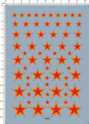 1/72 1/100 1/144 Russia 7-20mm Red Star Roundel Military Insignia Water Decal 07FC0E-D4 - KOEEK