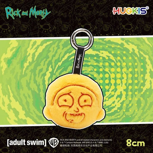 HUGKIS Rick and Morty Monochrome Universe Morty Plush Keychain Doll Gift 07FC0E-D4 - KOEEK