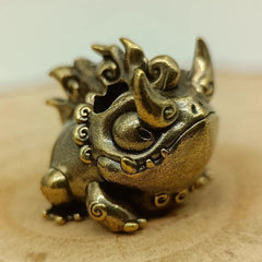 Ceratophrys Brass Bead Parachute Cord Knife Lanyard Pendant EDC DIY Accessories 07FC0E-D4 - KOEEK