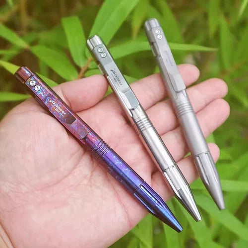 1PC Titanium Ballpoint Pen EDC Pocket Pen Office Business Writing Signature Gift 07FC0E-D4 - KOEEK