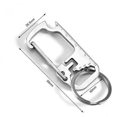 Outdoor EDC Multi Tools Waist Hanging Carabiner Creative Portable Keychain 07FC0E-D4 - KOEEK