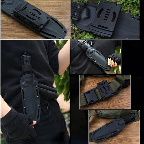 2pc Knife Belt Clip Outdoor Loops Blade Sheath Tool For DIY Kydex Sheath Holster 07FC0E-D4 - KOEEK