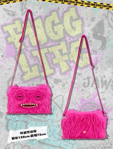 【Authentic】 Fuggler Funny Ugly Monster Crossbody Bag Plush Toy Big Head Series FUGGLER - KOEEK