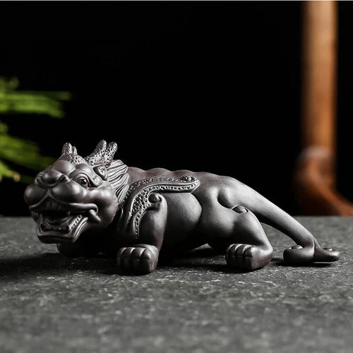 China Yixing Zisha Tea Pet Purple Clay Mythic Animals Home Decoration 07FC0E-D4 - KOEEK