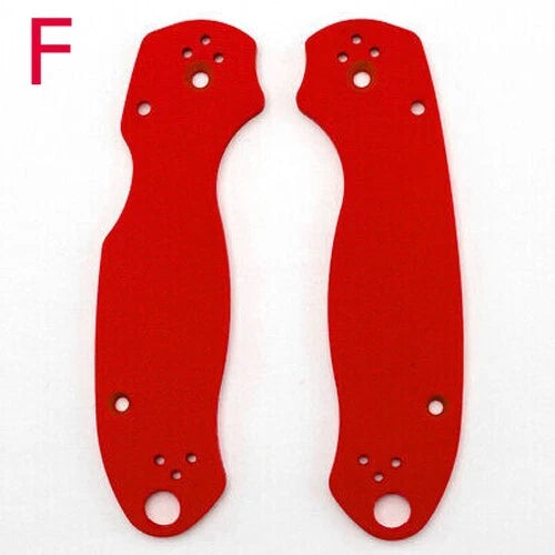 1 Pair G10 Material Scales Knife Handle Patch for Spyderco Para 3 C223 Solid 07FC0E-D4 - KOEEK