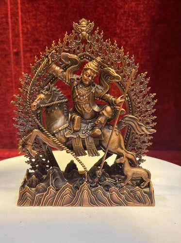 15CM  Copper Statue Tsi Mar Mak Dpon Tsiu Marpo Buddha 07FC0E-D4 - KOEEK